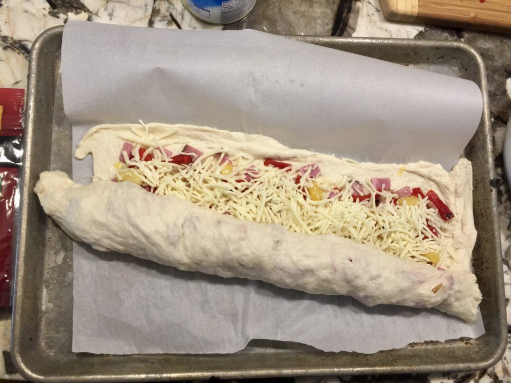 how to roll a stromboli