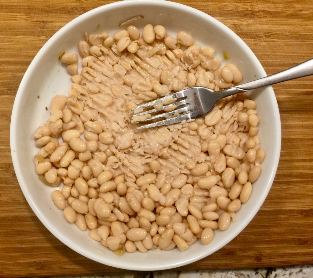 Mashed Great Northern Beans for Chicken Chili