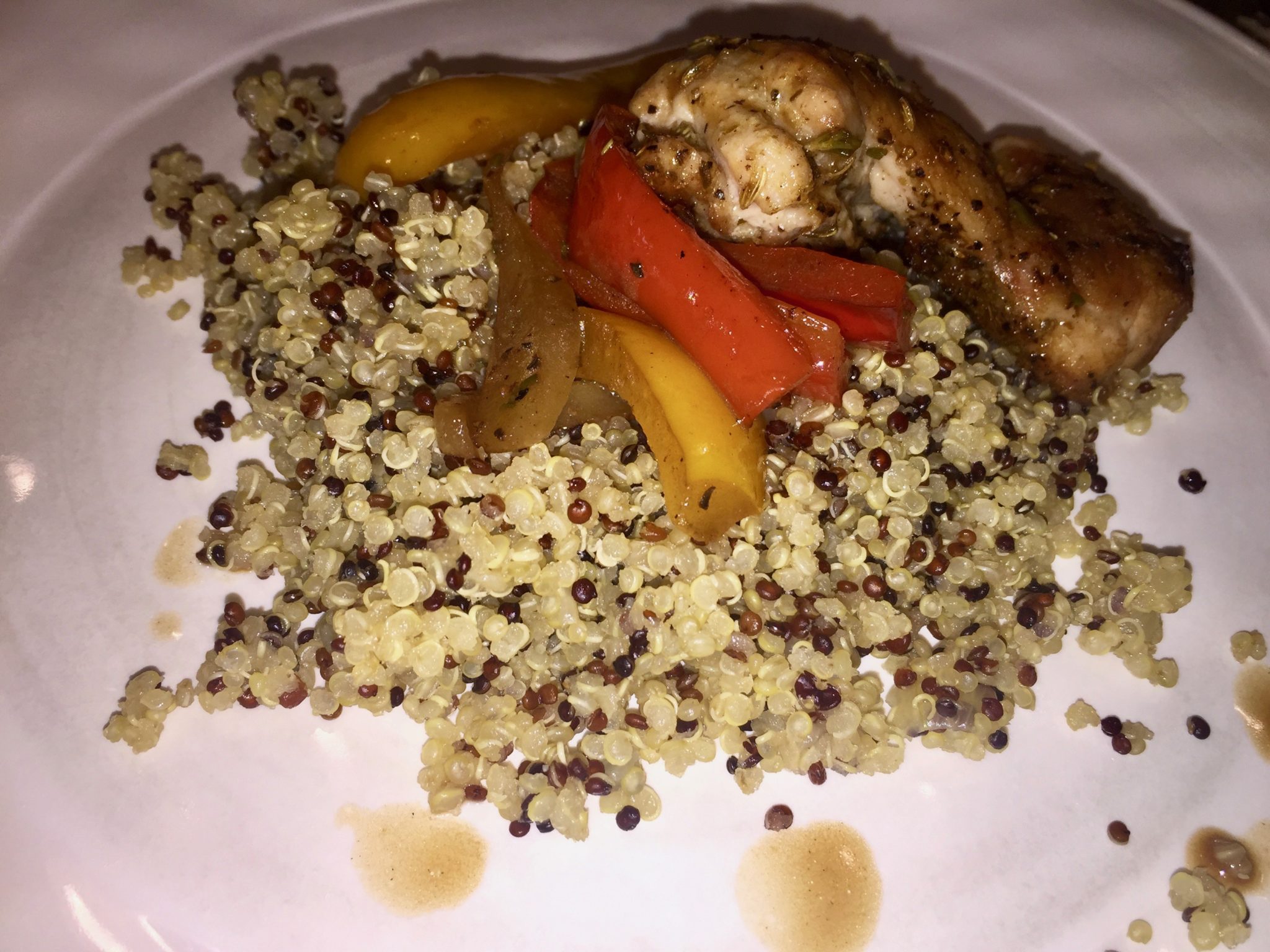 Quinoa and Chicken with Bell Peppers